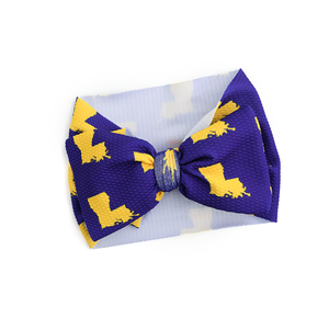 Louisiana Purple & Gold HEADWRAP - Gigi and Max