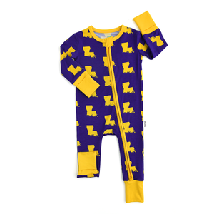 Louisiana Purple & Gold ZIP - Gigi and Max