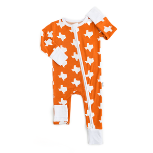 Texas Burnt Orange & White ZIP - Gigi and Max