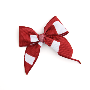 Alabama Crimson & White CLIP BOW - Gigi and Max