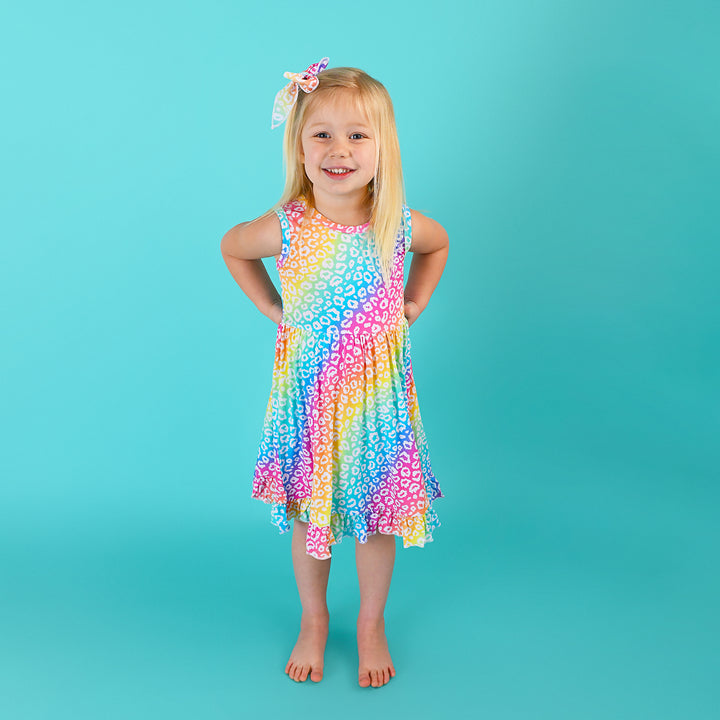 Summer Leopard TANK TWIRL DRESS - Gigi and Max