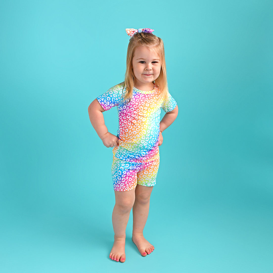 Summer Leopard TWO PIECE - SHORTS - Gigi and Max