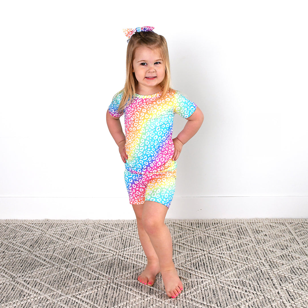 Summer Leopard TWO PIECE - SHORTS - Gigi and Max