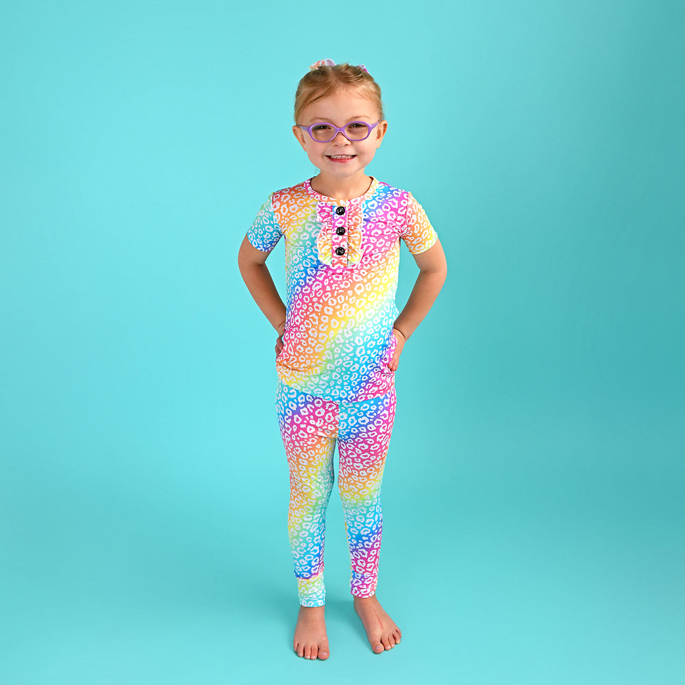 Summer Leopard RUFFLE TWO PIECE - Gigi and Max