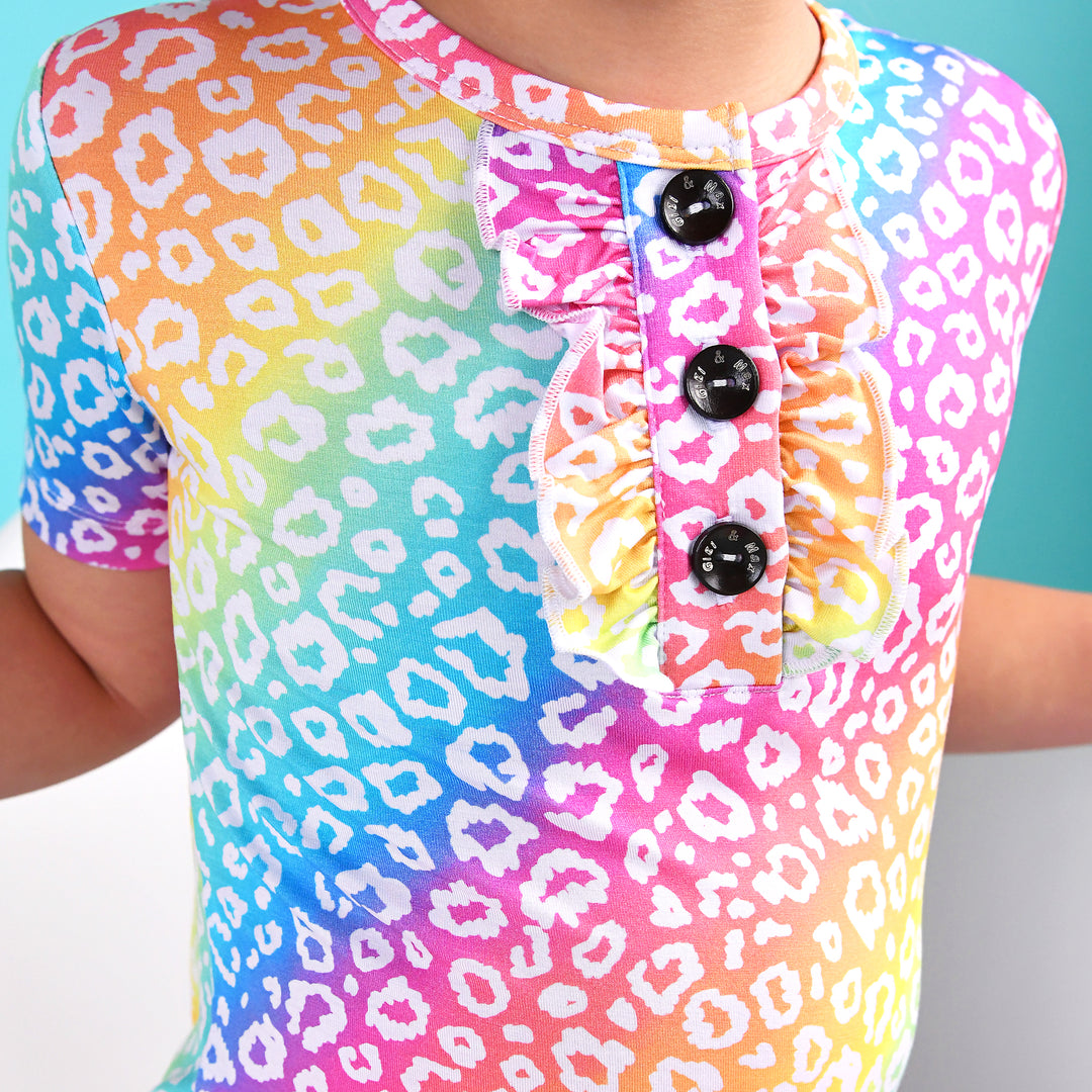 Summer Leopard RUFFLE TWO PIECE - Gigi and Max