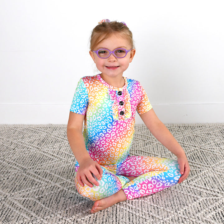 Summer Leopard RUFFLE TWO PIECE - Gigi and Max