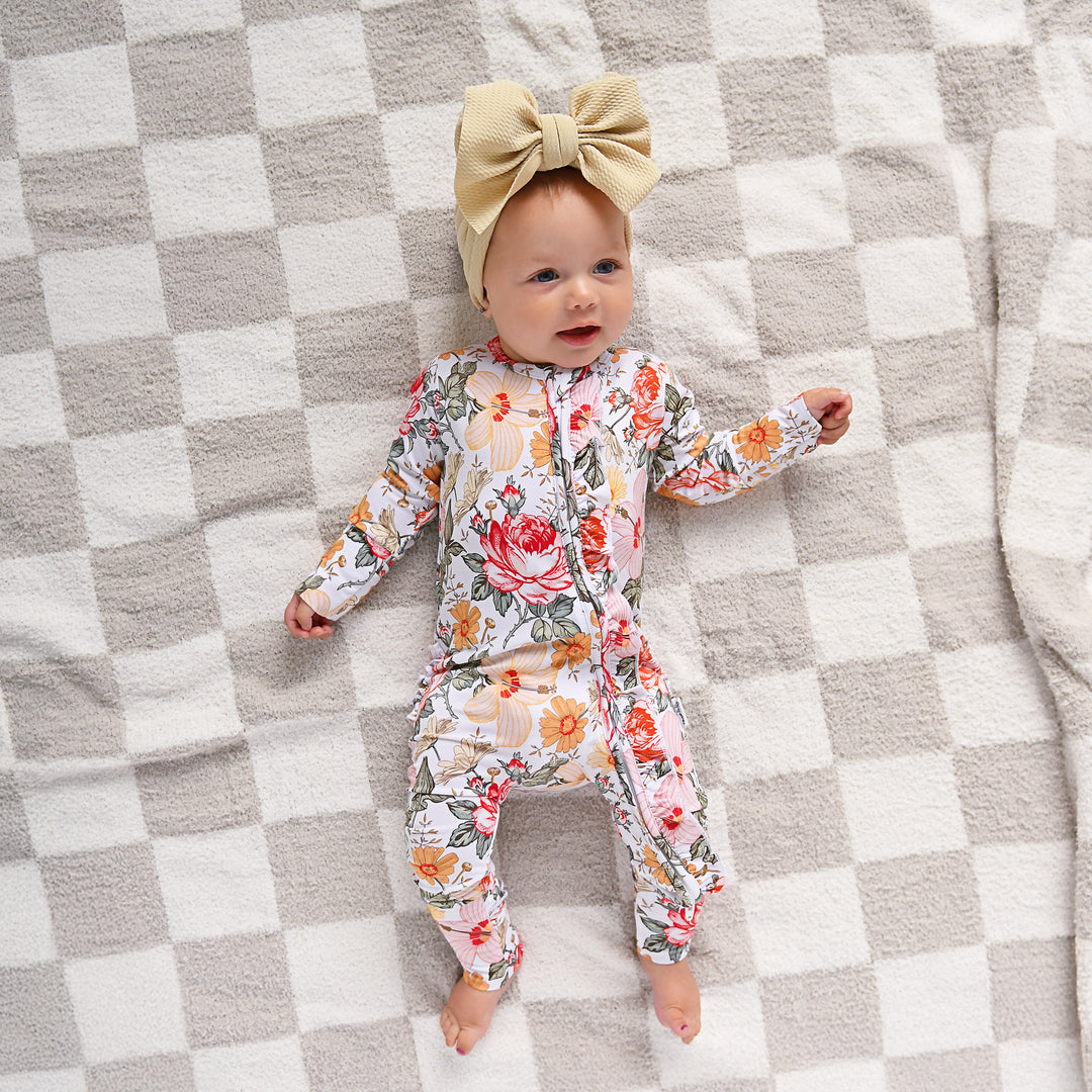 Oakley Tan Checks PLUSH BLANKET - Gigi and Max