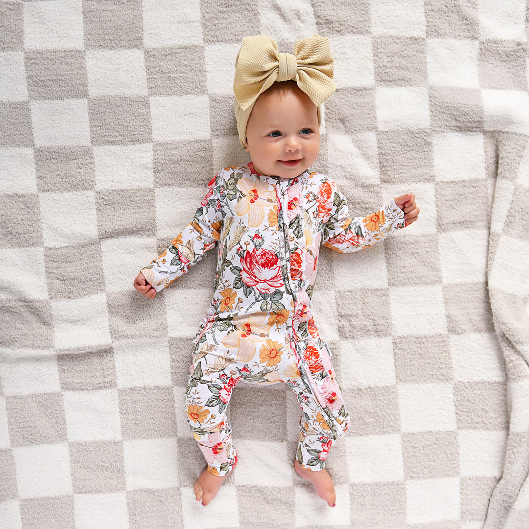 Oakley Tan Checks PLUSH BLANKET - Gigi and Max