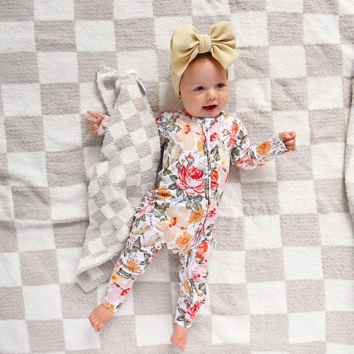 Oakley Tan Checks PLUSH BLANKET - Gigi and Max