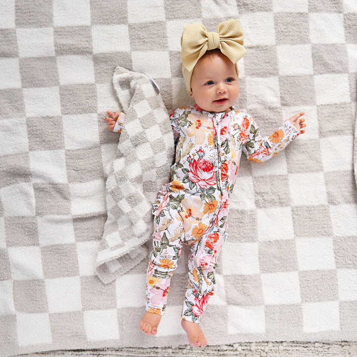 Oakley Tan Checks PLUSH BLANKET - Gigi and Max