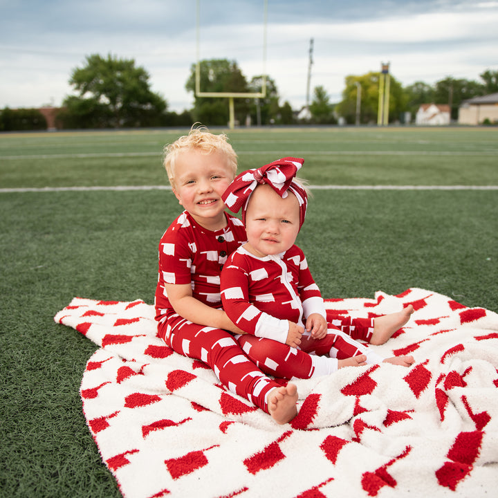 Oklahoma Crimson & White TWO PIECE - Gigi and Max