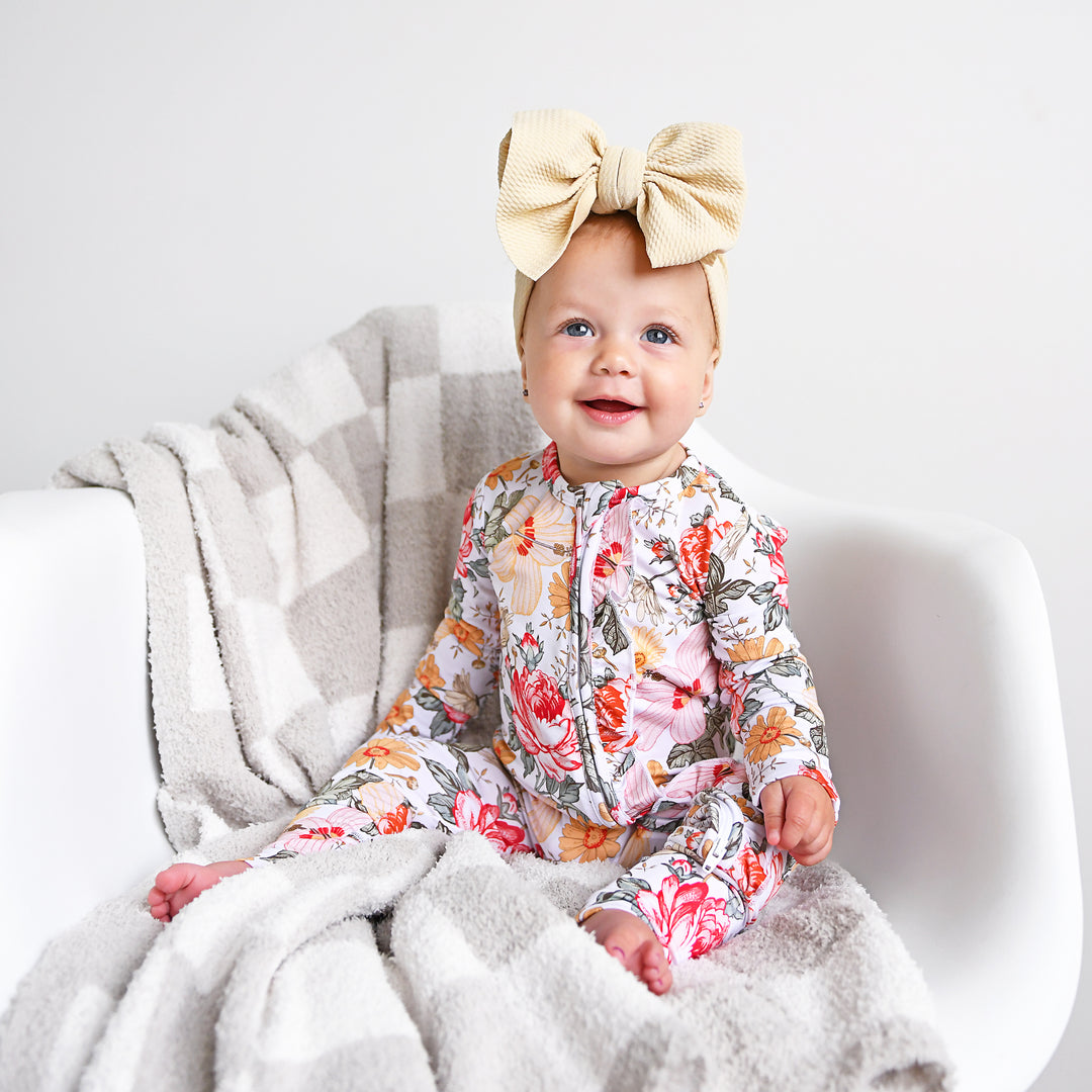 Oakley Tan Checks PLUSH BLANKET - Gigi and Max