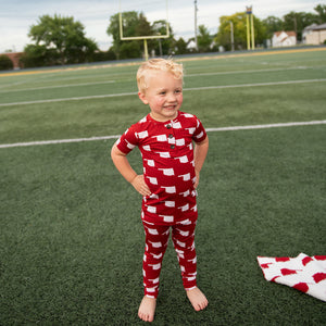 Oklahoma Crimson & White TWO PIECE - Gigi and Max