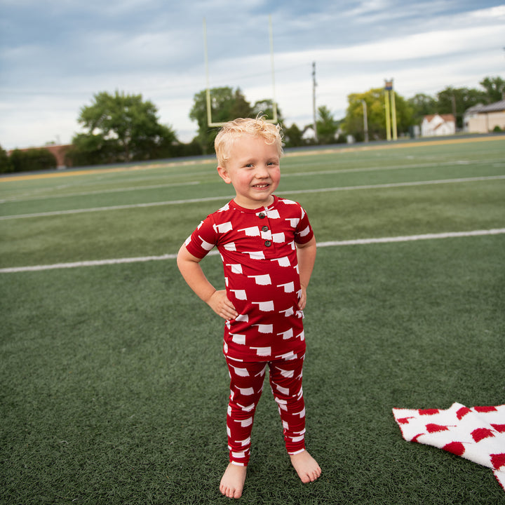 Oklahoma Crimson & White TWO PIECE - Gigi and Max