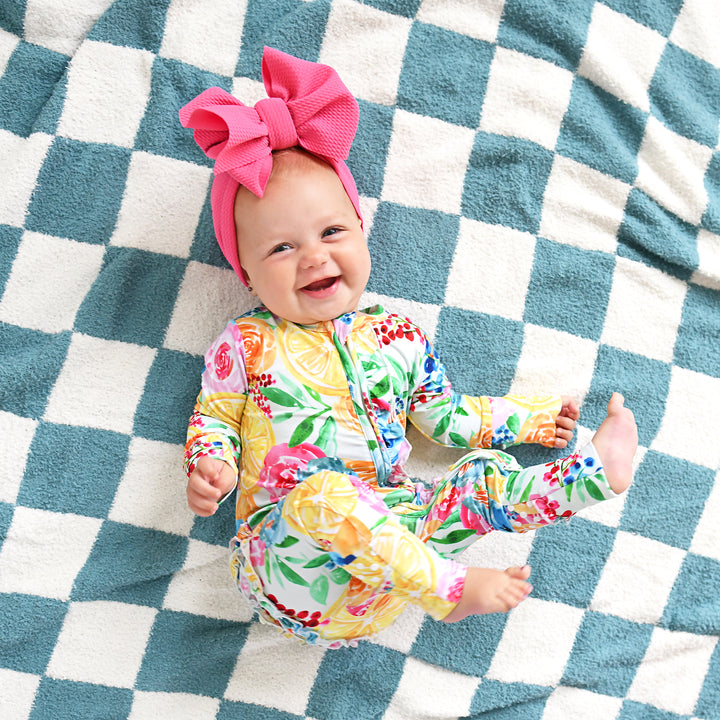 Drake Blue Checks PLUSH BLANKET - Gigi and Max