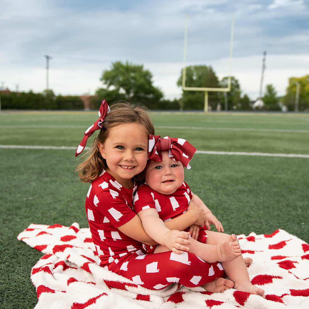 Alabama Crimson & White TWO PIECE - Gigi and Max
