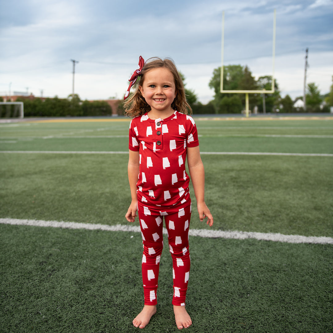 Alabama Crimson & White TWO PIECE - Gigi and Max