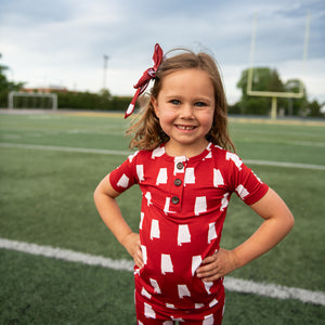 Alabama Crimson & White TWO PIECE - Gigi and Max