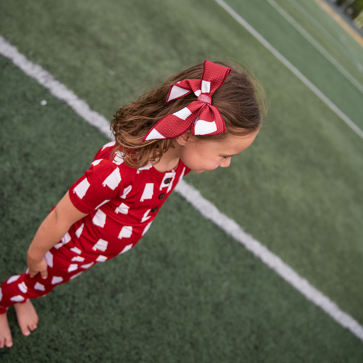 Alabama Crimson & White TWO PIECE - Gigi and Max