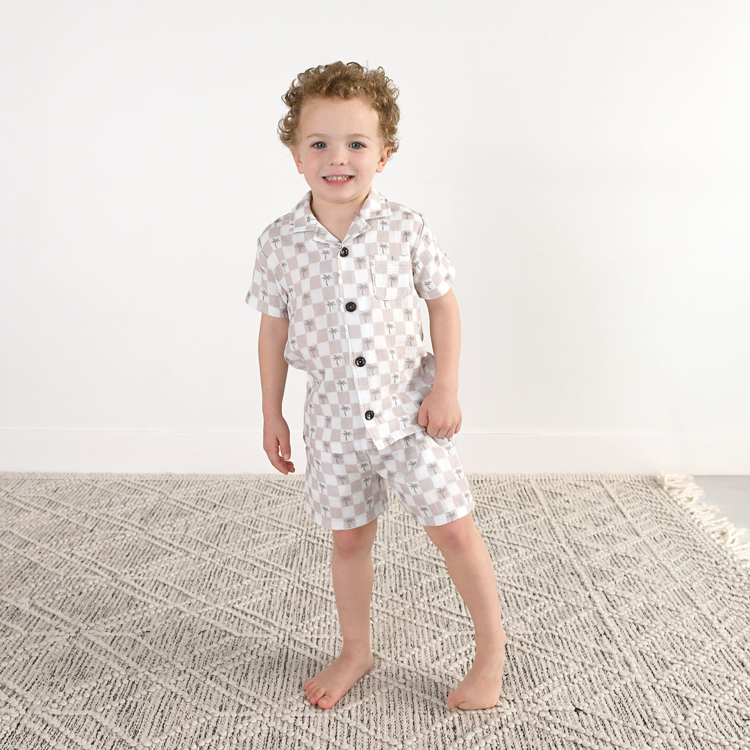 Beau Palm Tree COASTAL SET ORGANIC - Gigi and Max