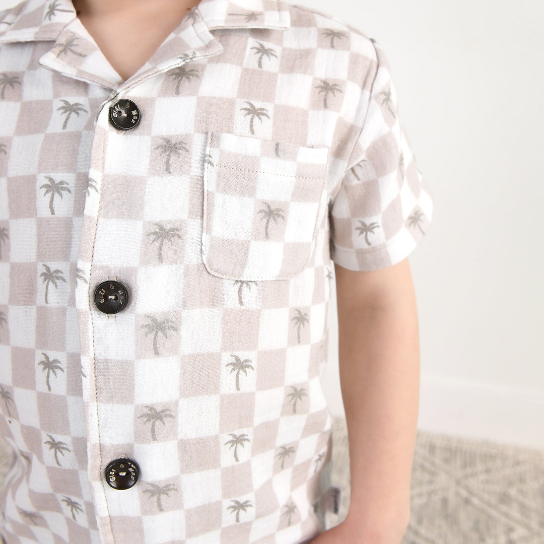 Beau Palm Tree COASTAL SET ORGANIC - Gigi and Max