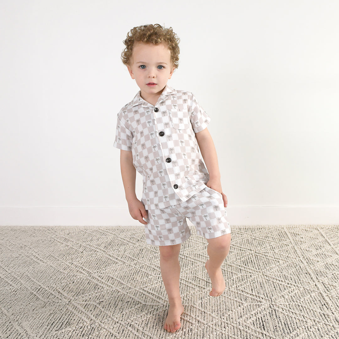 Beau Palm Tree COASTAL SET ORGANIC - Gigi and Max