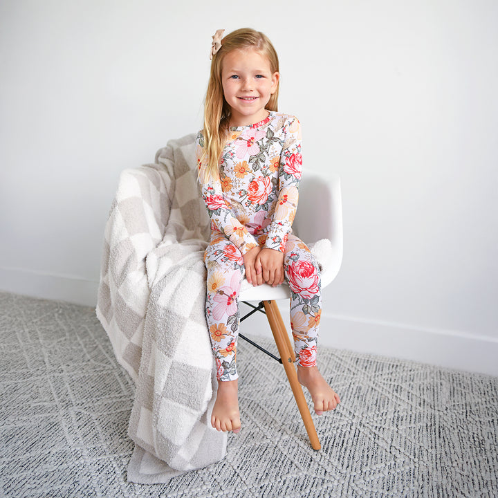 Oakley Tan Checks PLUSH BLANKET - Gigi and Max