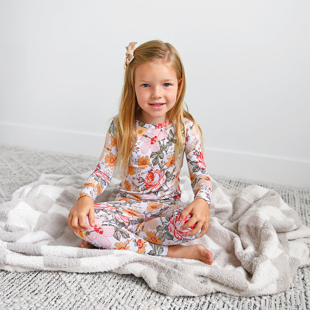 Oakley Tan Checks PLUSH BLANKET - Gigi and Max