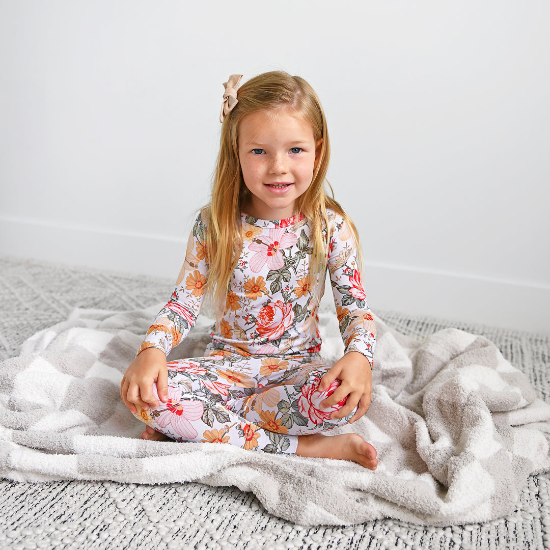 Oakley Tan Checks PLUSH BLANKET - Gigi and Max