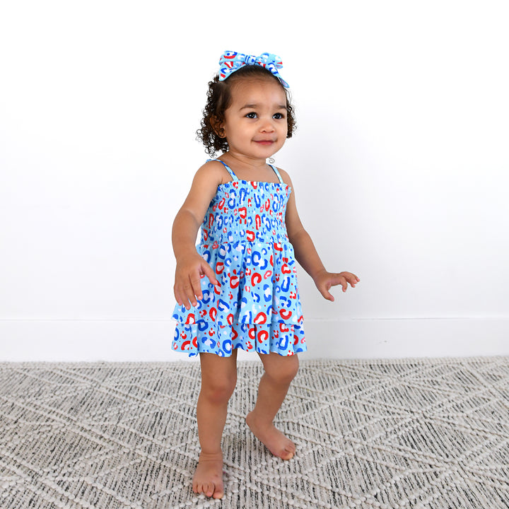 Kinsley Leopard SMOCKED TIERED TUTU - Gigi and Max