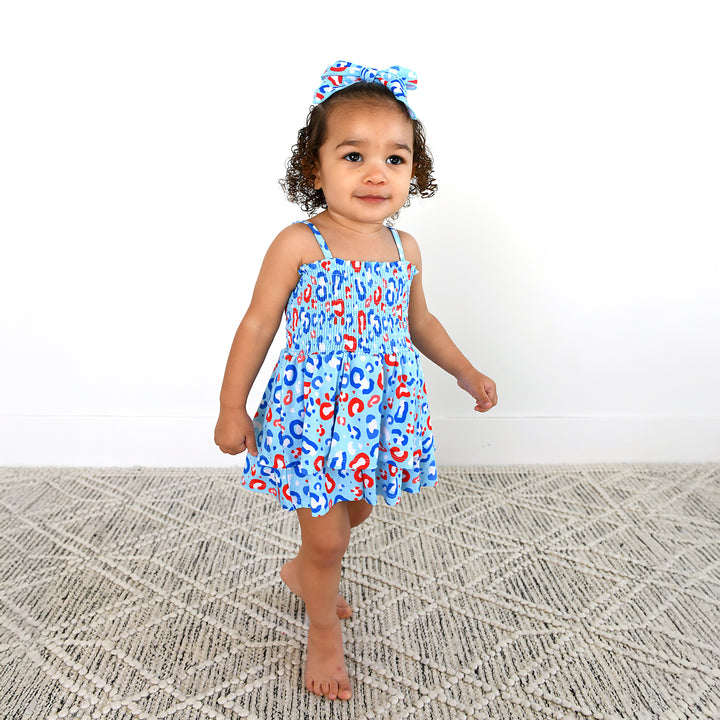 Kinsley Leopard SMOCKED TIERED TUTU - Gigi and Max