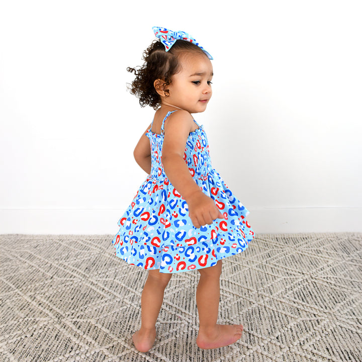 Kinsley Leopard SMOCKED TIERED TUTU - Gigi and Max