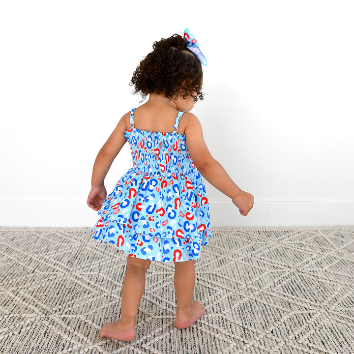 Kinsley Leopard SMOCKED TIERED TUTU - Gigi and Max