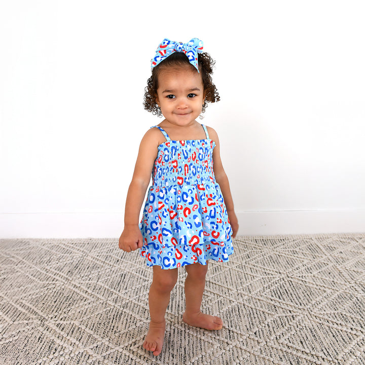 Kinsley Leopard SMOCKED TIERED TUTU - Gigi and Max