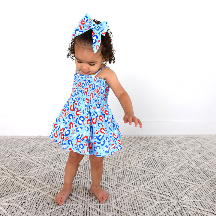 Kinsley Leopard SMOCKED TIERED TUTU - Gigi and Max