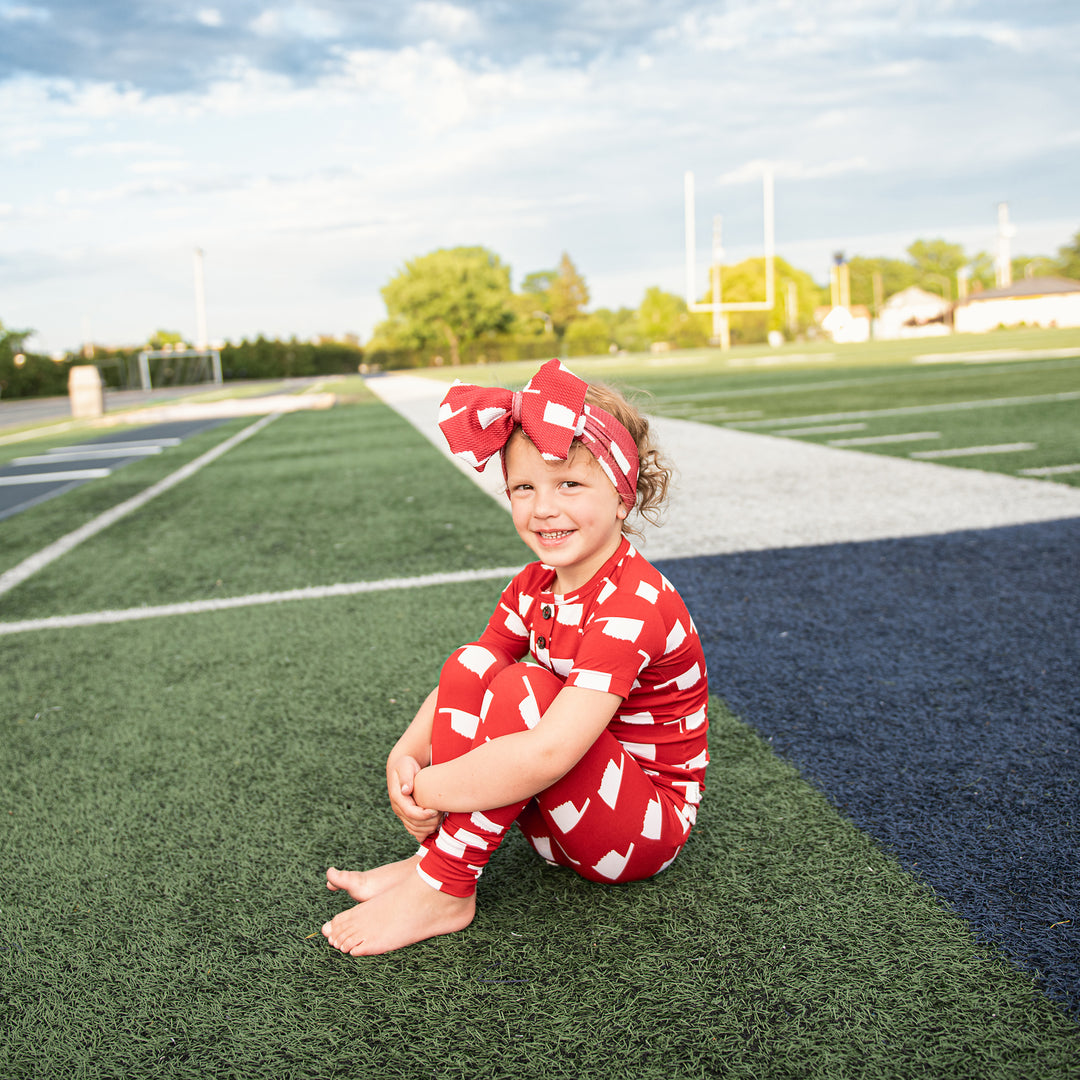 Oklahoma Crimson & White TWO PIECE - Gigi and Max