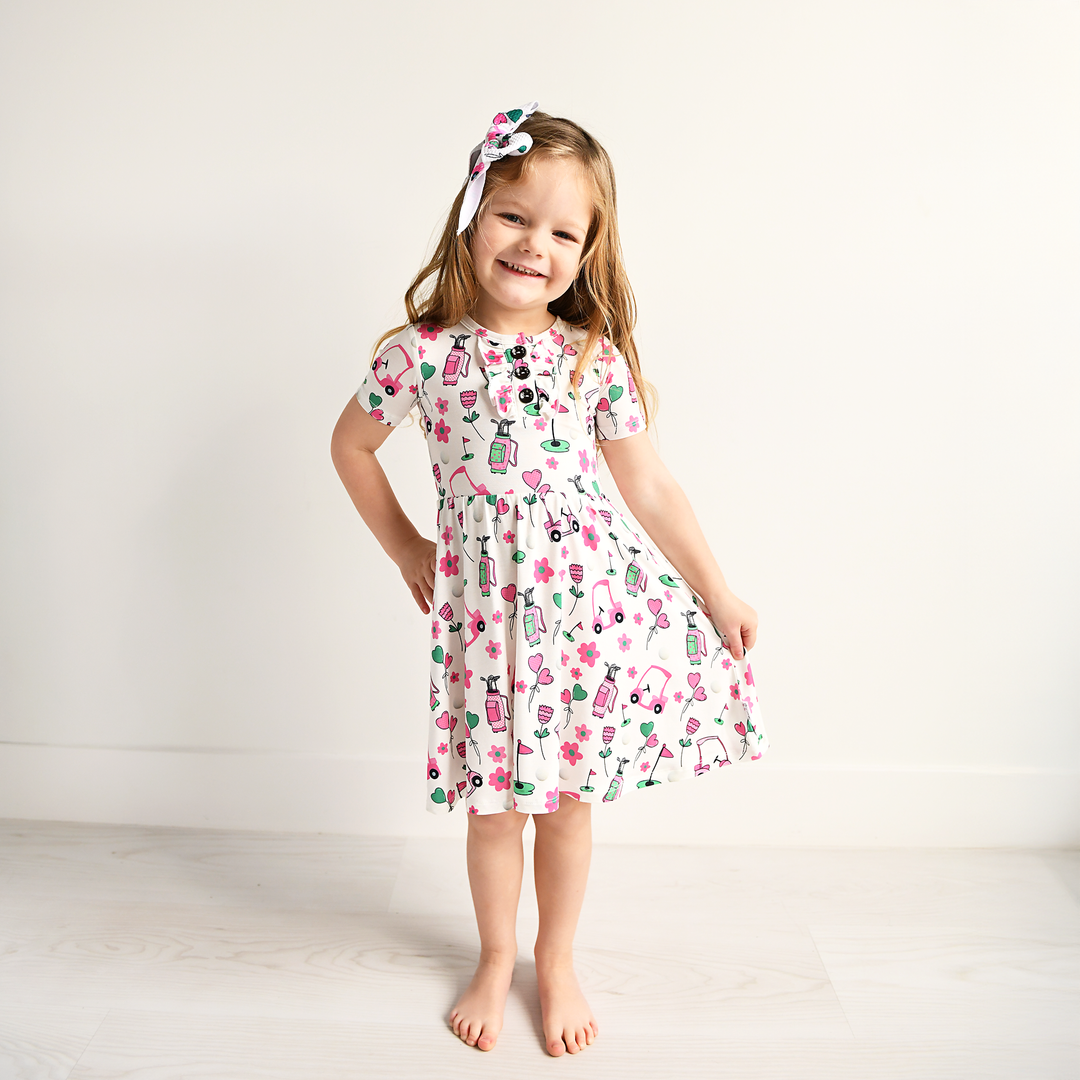 Lexi Pink Golf TUTU DRESS - Gigi and Max