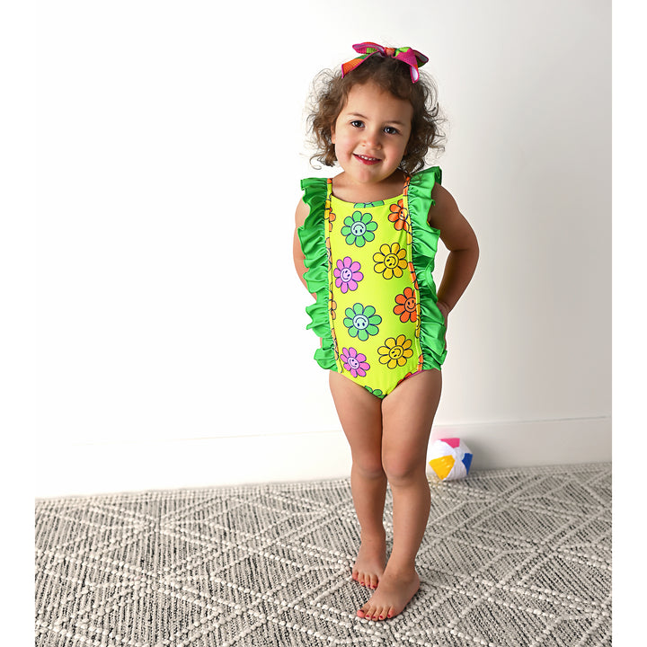 Ashleigh Smiley Face ONE PIECE SWIMSUIT - Gigi and Max