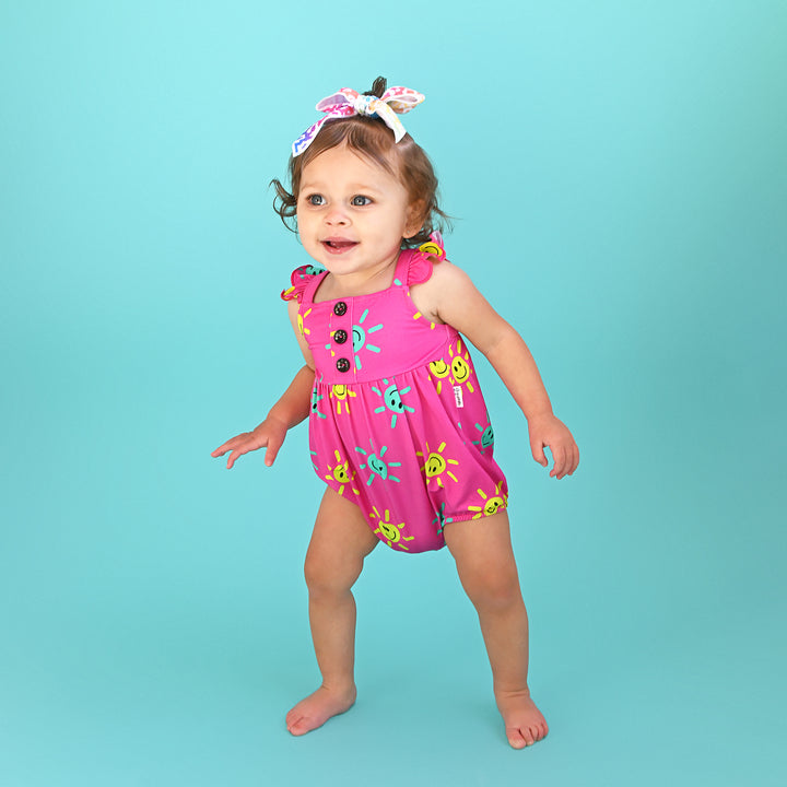 Brittany Smiliey Face BUTTON BUBBLE - Gigi and Max