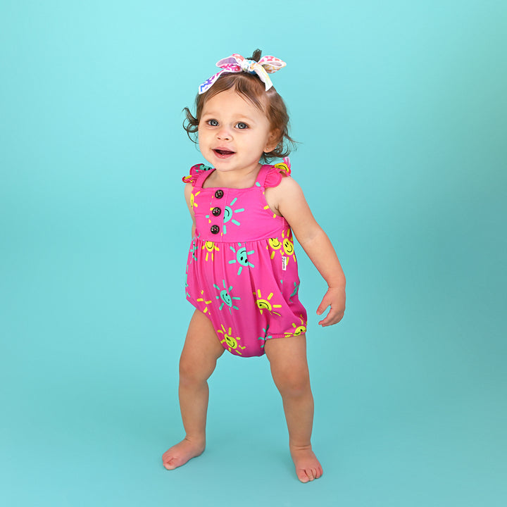 Brittany Smiliey Face BUTTON BUBBLE - Gigi and Max