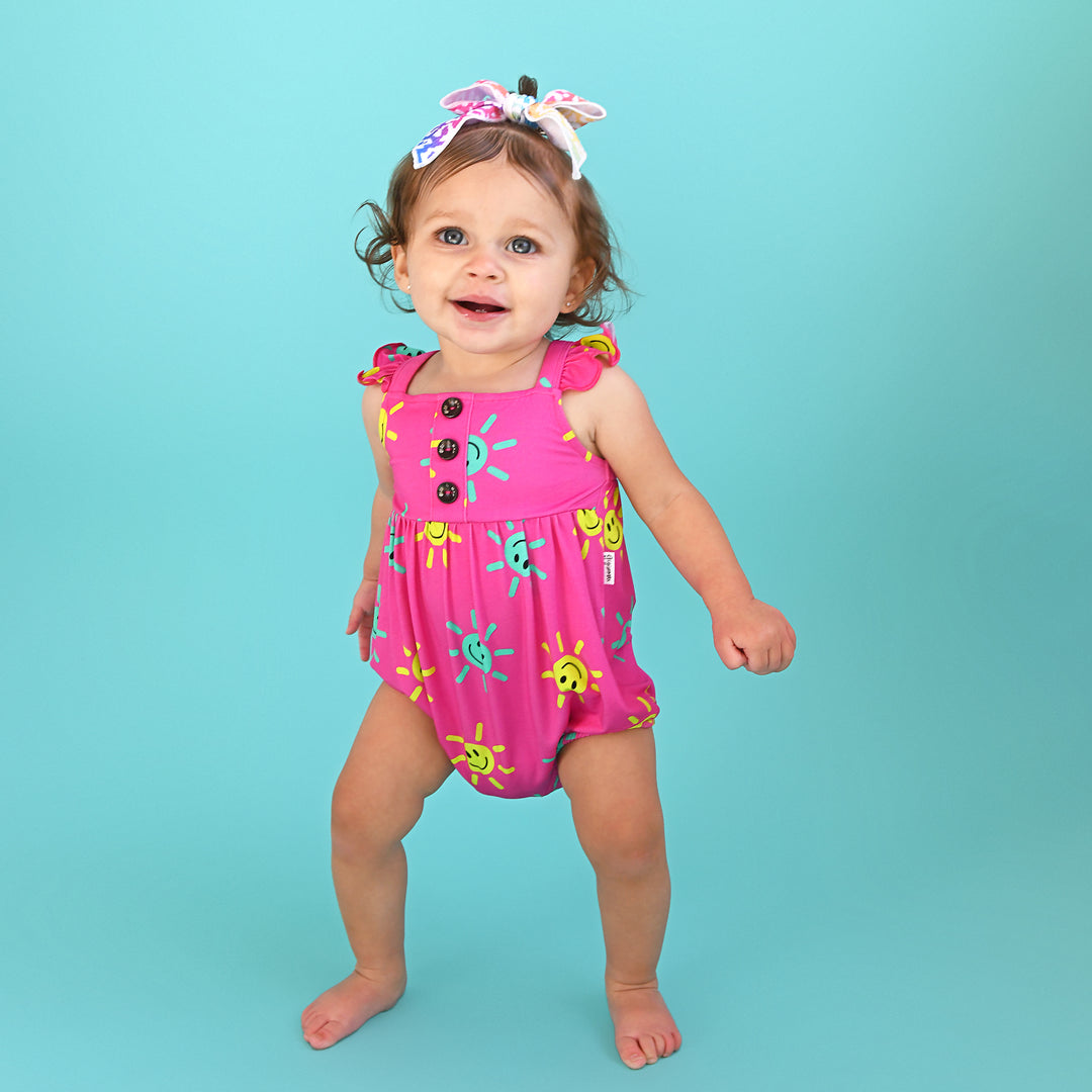 Brittany Smiliey Face BUTTON BUBBLE - Gigi and Max