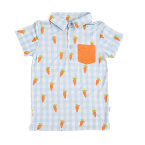 Henry Carrot Gingham POLO SHIRT - Gigi and Max