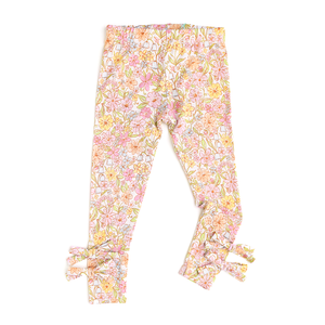 Kennedy Floral BOW LEGGINGS - Gigi and Max