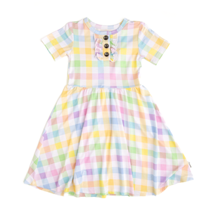 Winnie Pastel Plaid TUTU DRESS - Gigi and Max