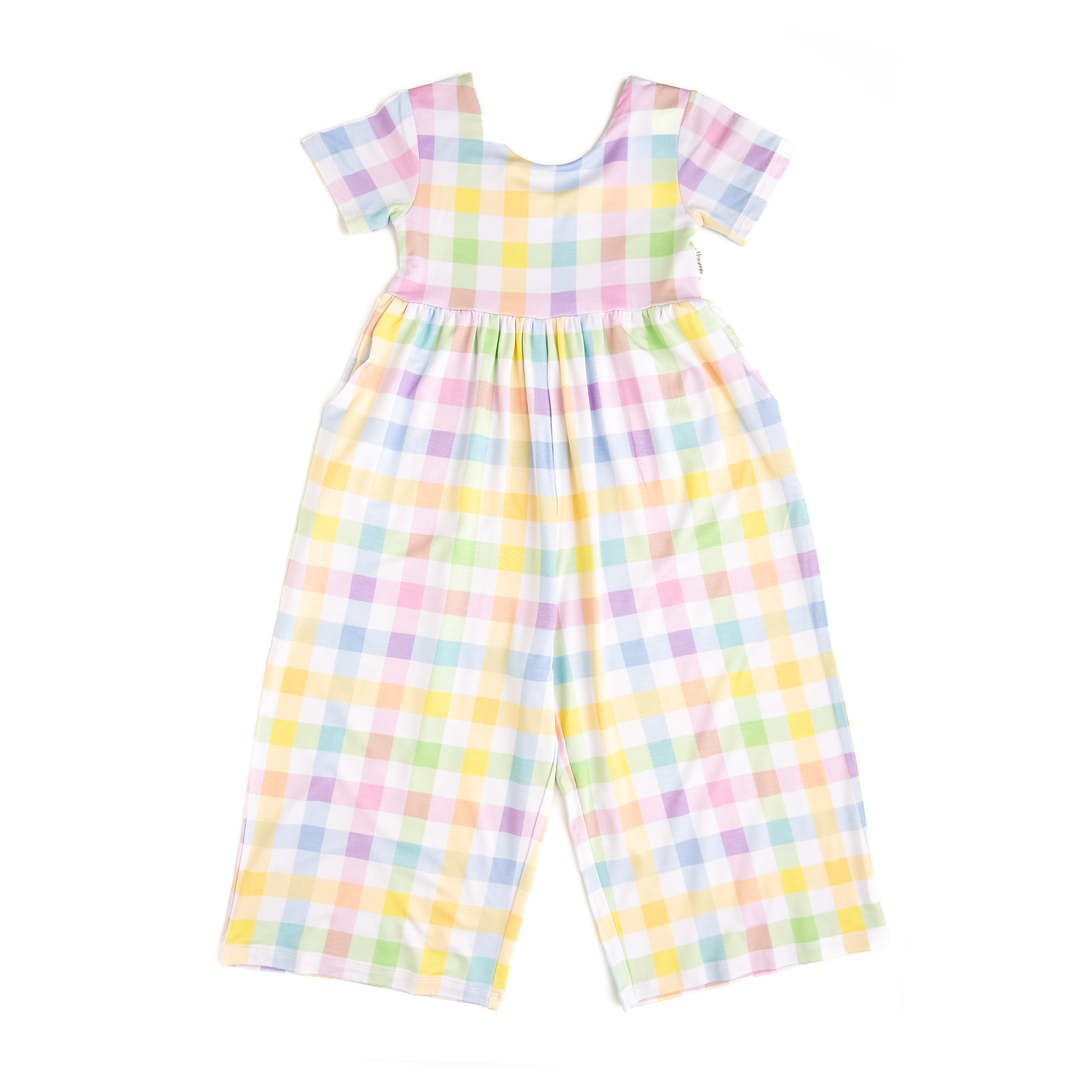 Winnie Pastel Plaid ROMPER - Gigi and Max