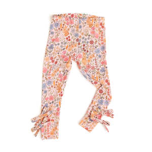 Meadow Floral Bunny BOW LEGGINGS - Gigi and Max