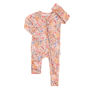 Meadow Floral Bunny RUFFLE ZIP - Gigi and Max