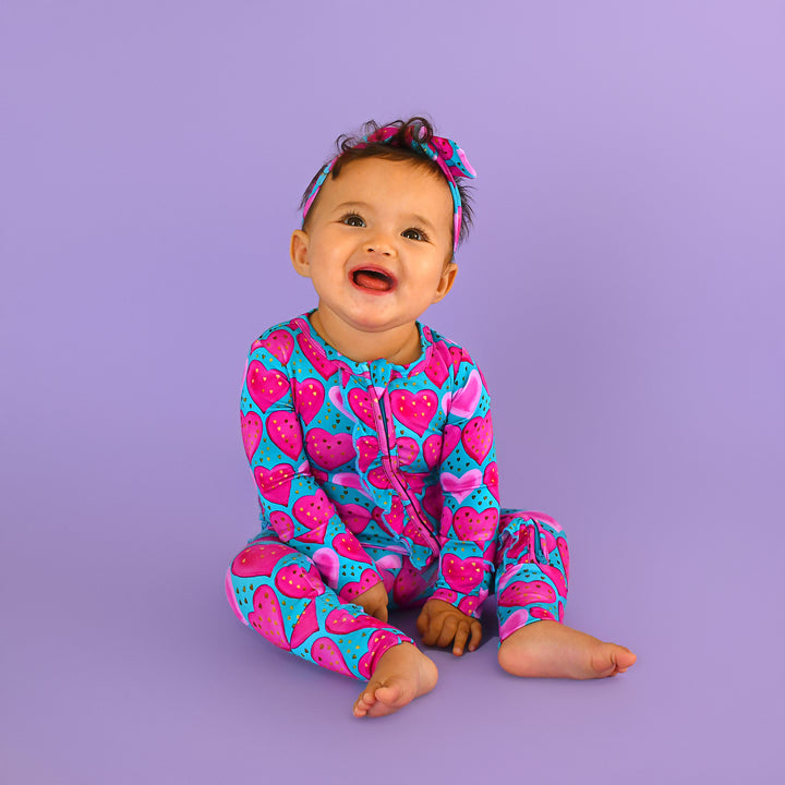 Alaina Heart TOPKNOT HEADBAND - Gigi and Max