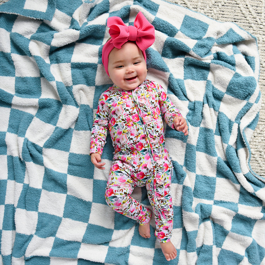 Drake Blue Checks PLUSH BLANKET - Gigi and Max