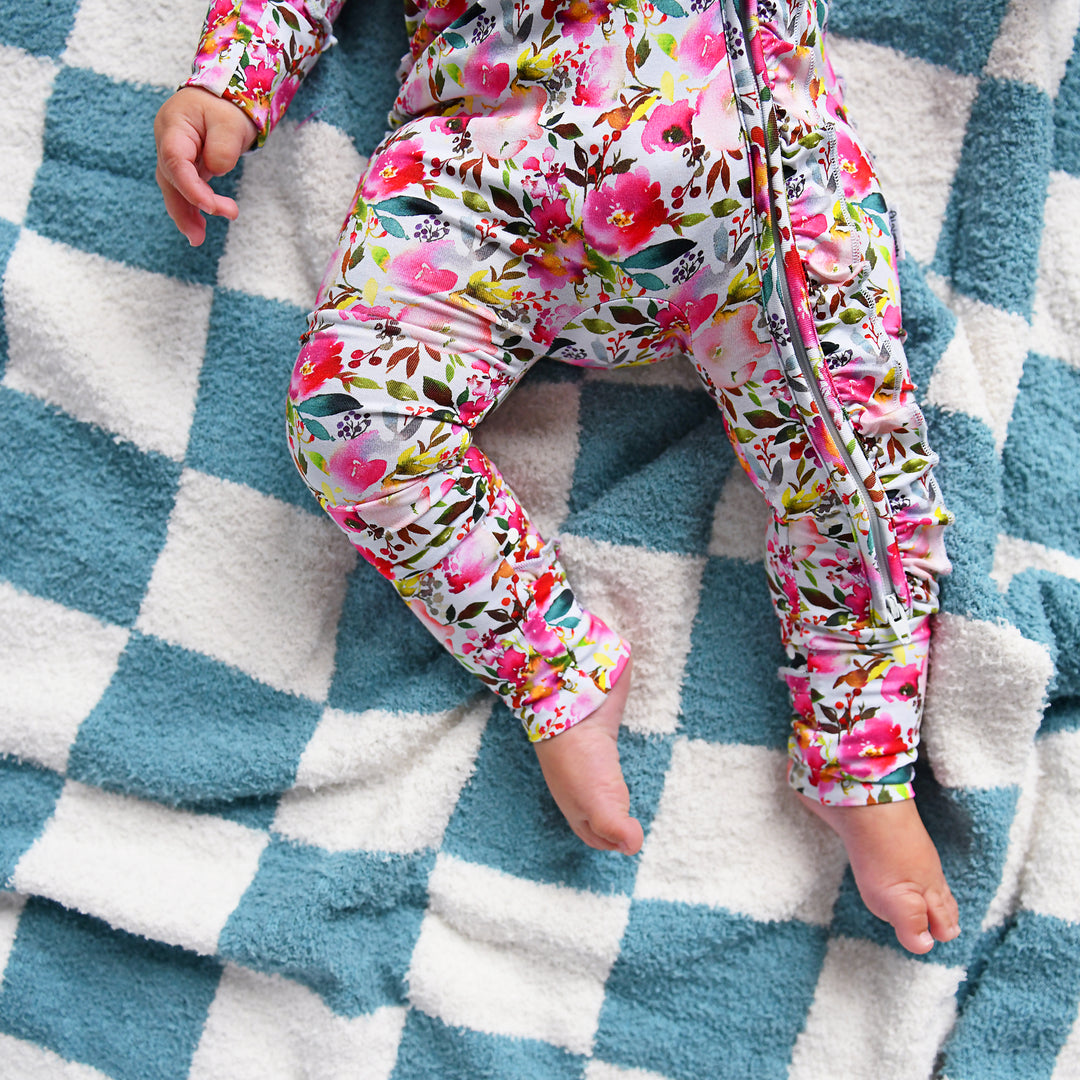 Drake Blue Checks PLUSH BLANKET - Gigi and Max